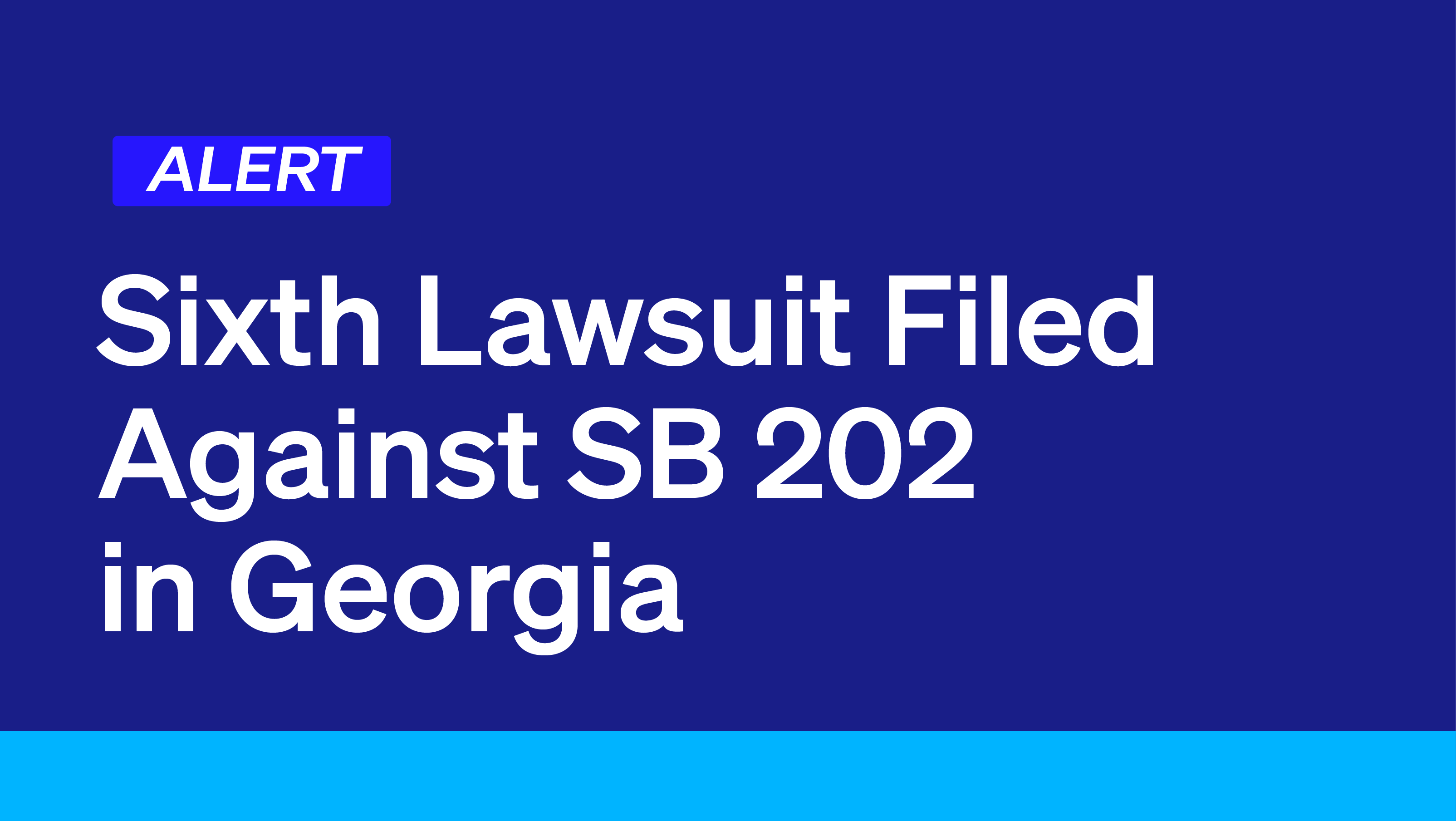 Sixth Lawsuit Filed Challenging Georgia Suppression Law Democracy Docket