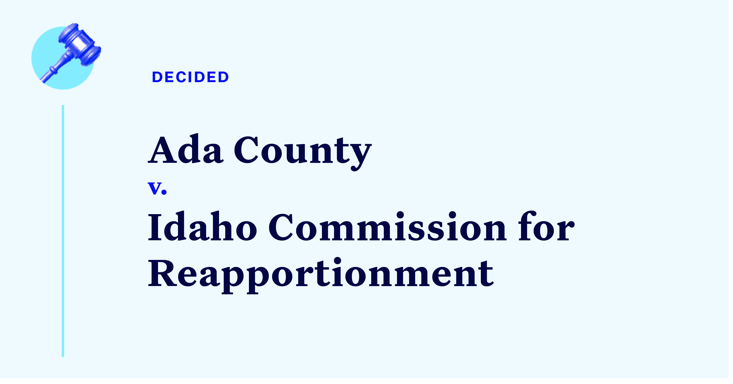 Court Cases Idaho Legislative Redistricting Challenge (Ada County