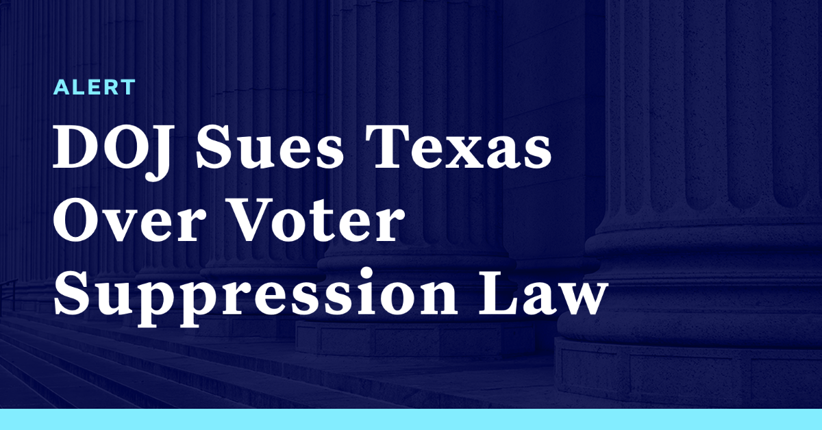 Doj Sues Texas Over Voter Suppression Law Democracy Docket 2980