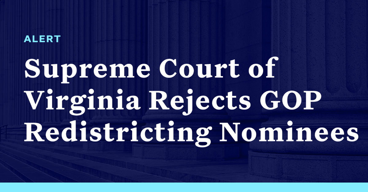 Democracy Alerts - Supreme Court Of Virginia Rejects GOP Redistricting ...