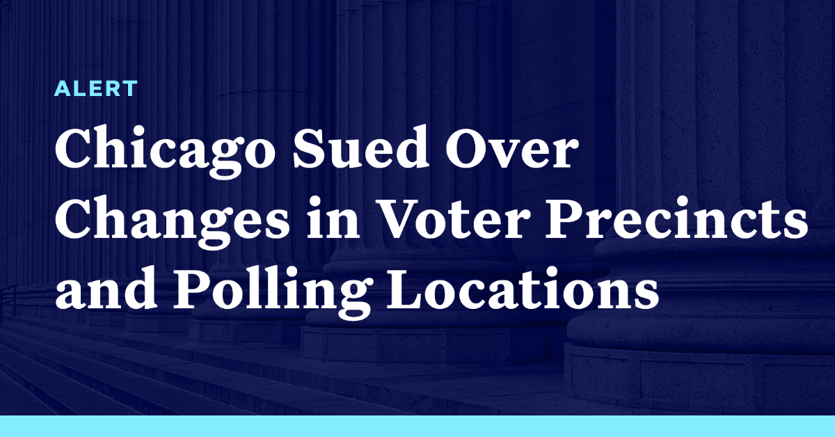 Chicago Sued Over Changes In Voter Precincts And Polling Locations ...