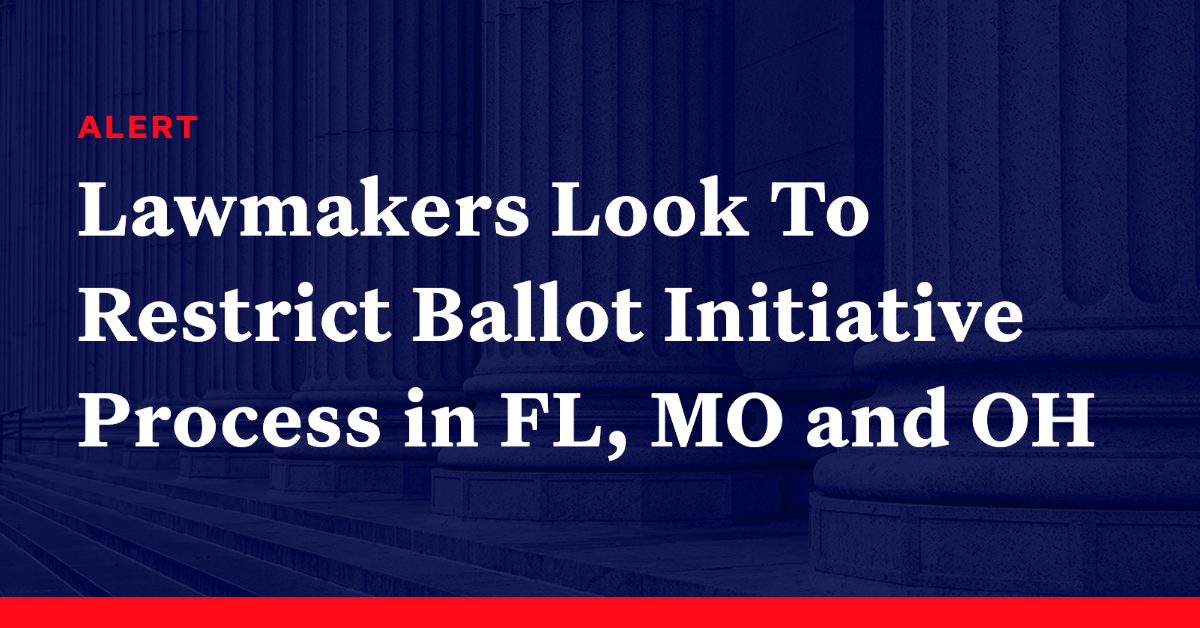 Democracy Alerts Lawmakers Look To Restrict Ballot Initiative Process