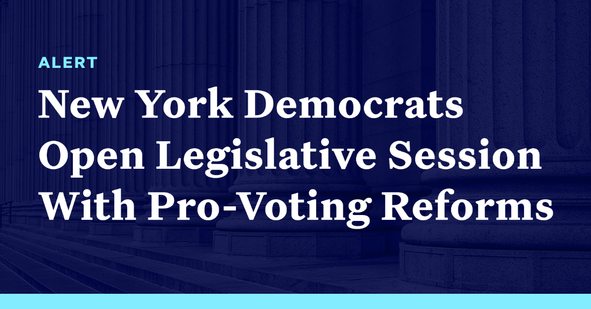 New York Democrats Open Legislative Session With ProVoting Reforms