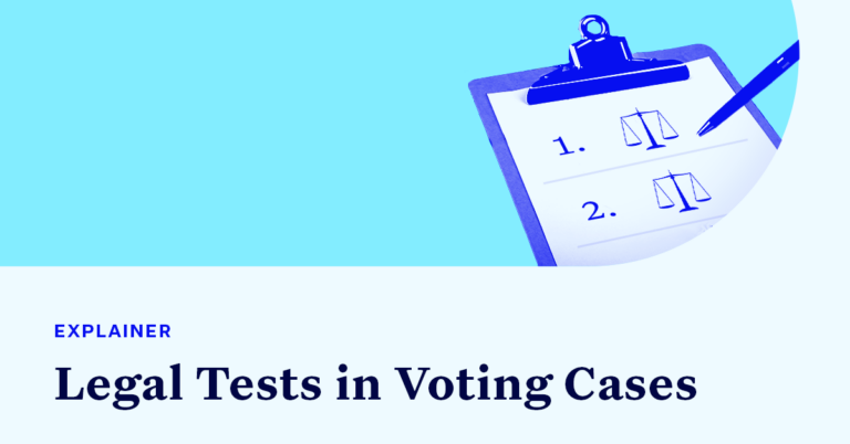 Legal Tests Used In Voting Cases Democracy Docket