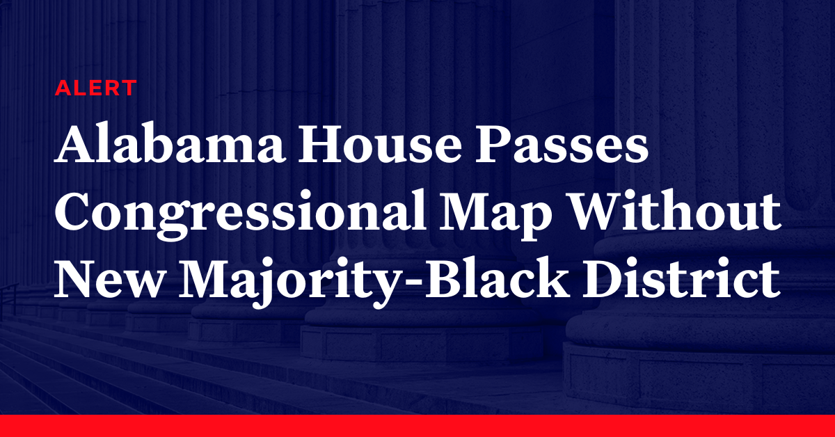 Alabama House Passes New Congressional Map Without Second Majority ...