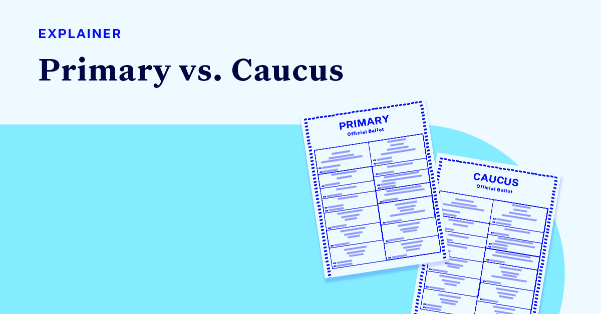 The Differences Between Presidential Primaries And Caucuses - Democracy ...