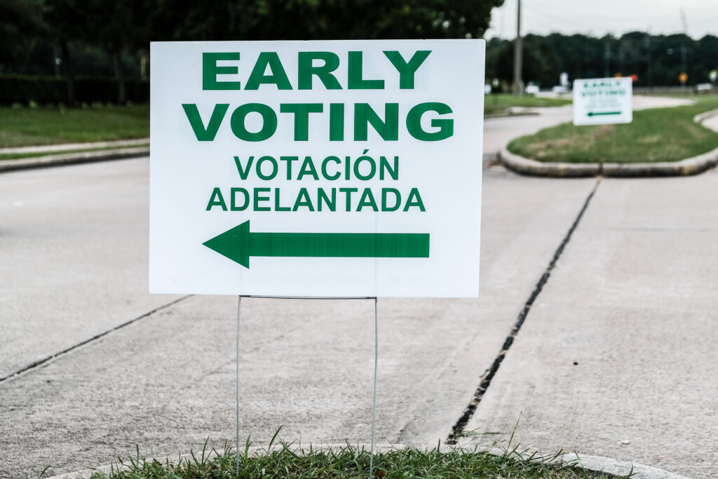 An Early Voting Site Sign - Early Voting for the November 6, 2018 General Election Already Started in Texas (Adobe Stock)